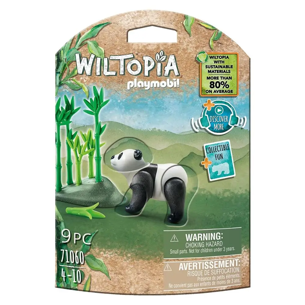 PLAYMOBIL (71060) oso panda con planta de bambú, WILTOPIA