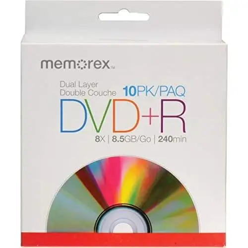 Memorex 8 x DVD + R Double Layer - Blank DVD (DVD + R DL)