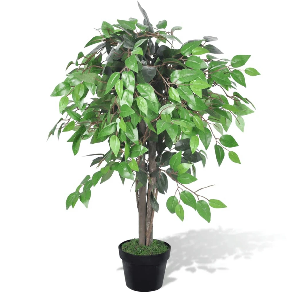 VidaXL ARTIFICIAL plant FICUS tree with planter 90 CM