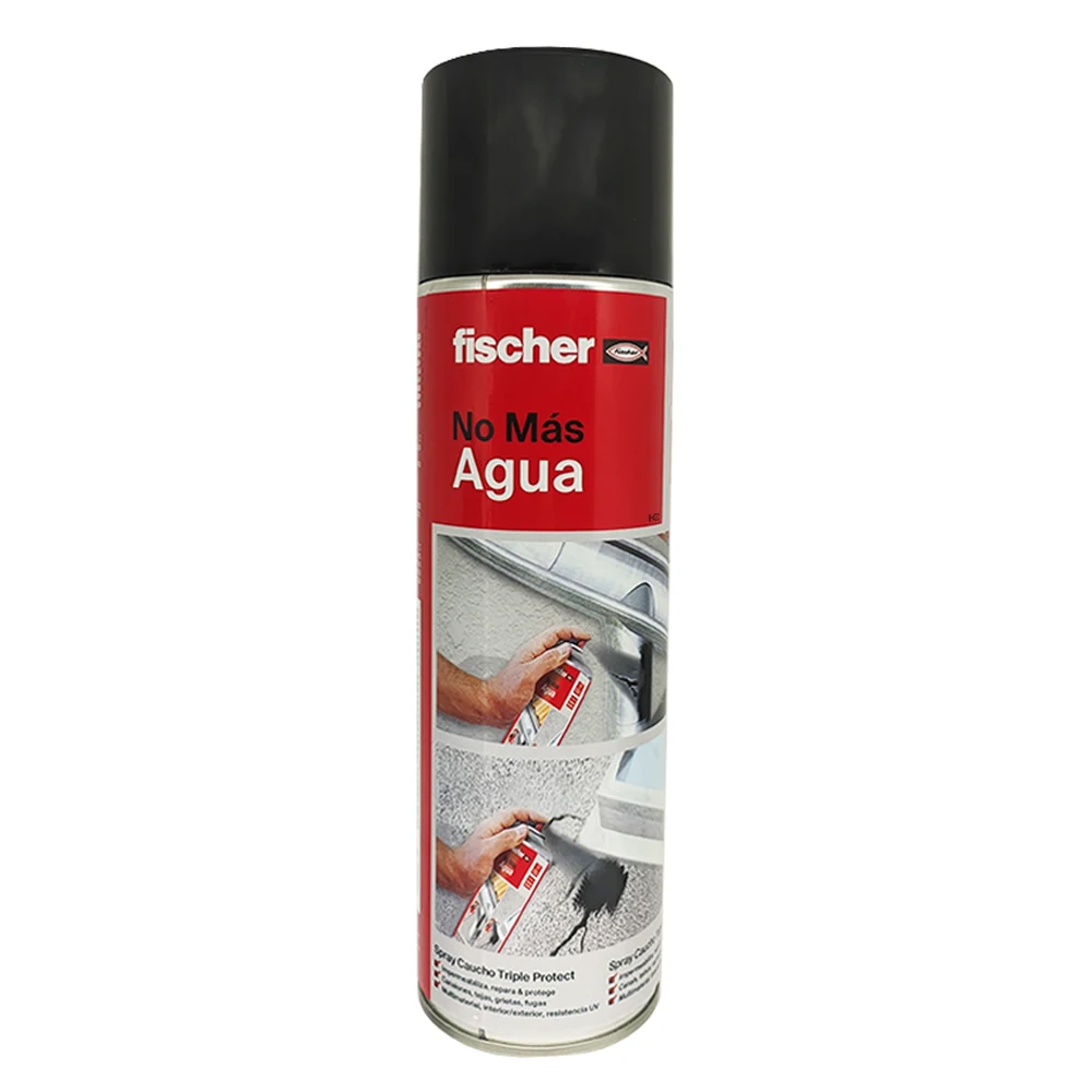 Fischer Triple Protect No more water. 500ml rubber waterproofing Spray and sealant | New format