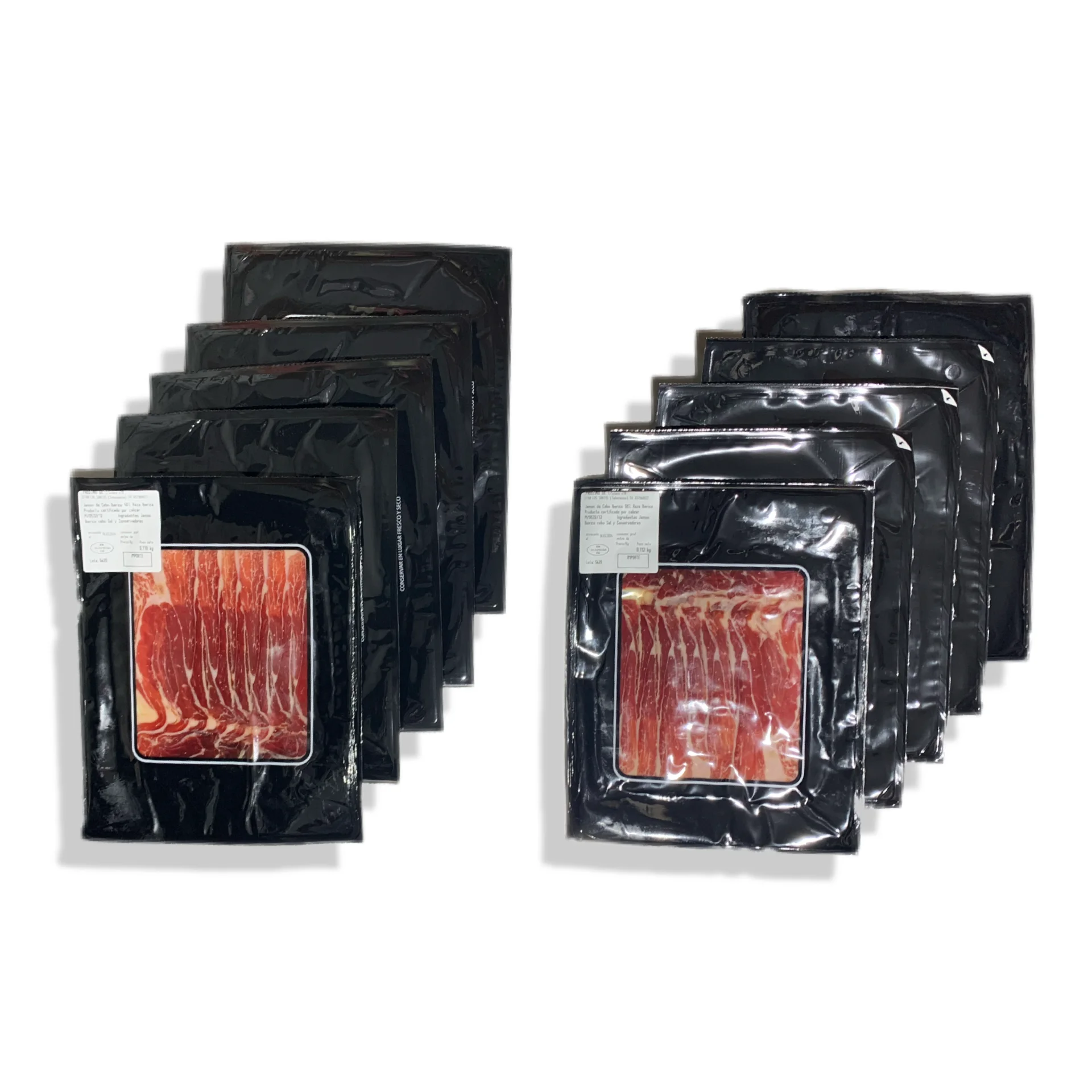 Iberian Ham of bait-10 sachets of 100g-traditional elaboration-Iberian Faustino Gil-