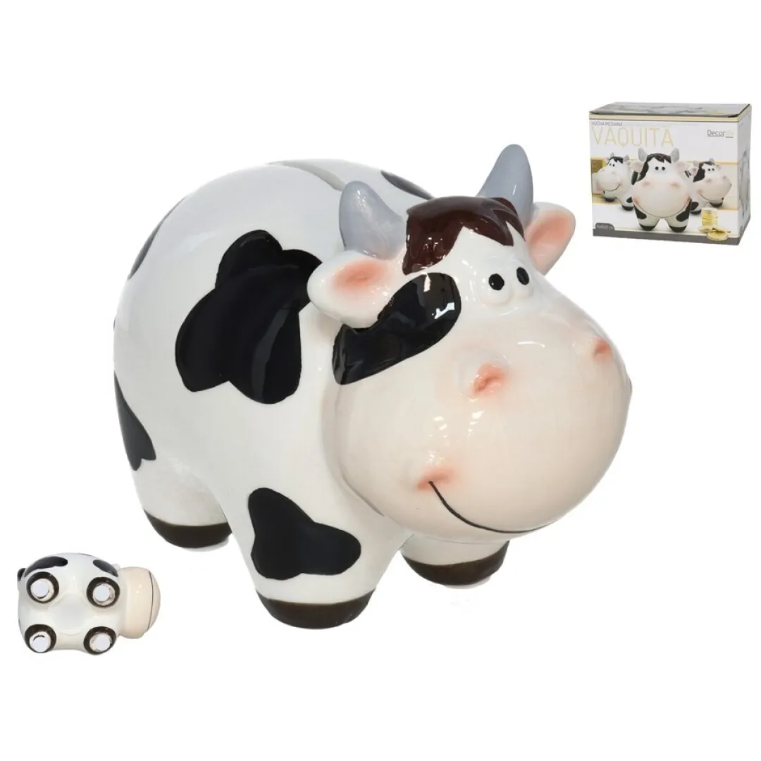 Gissed -Hucha Vaca de Cerámica – Dos Tamaños Disponibles | Decorativa y Divertida