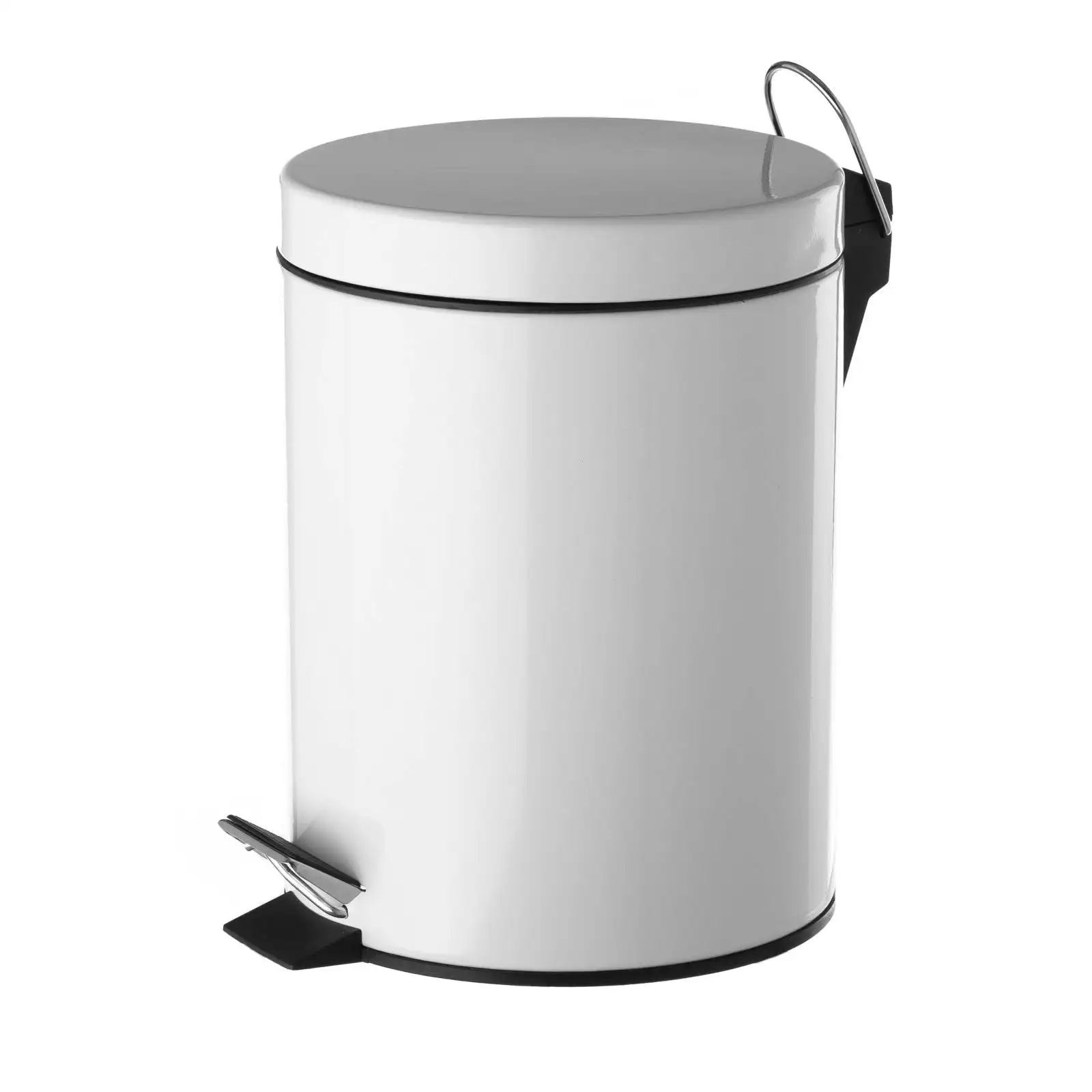 Papelera blanca de metal de 5 litros Lola Home