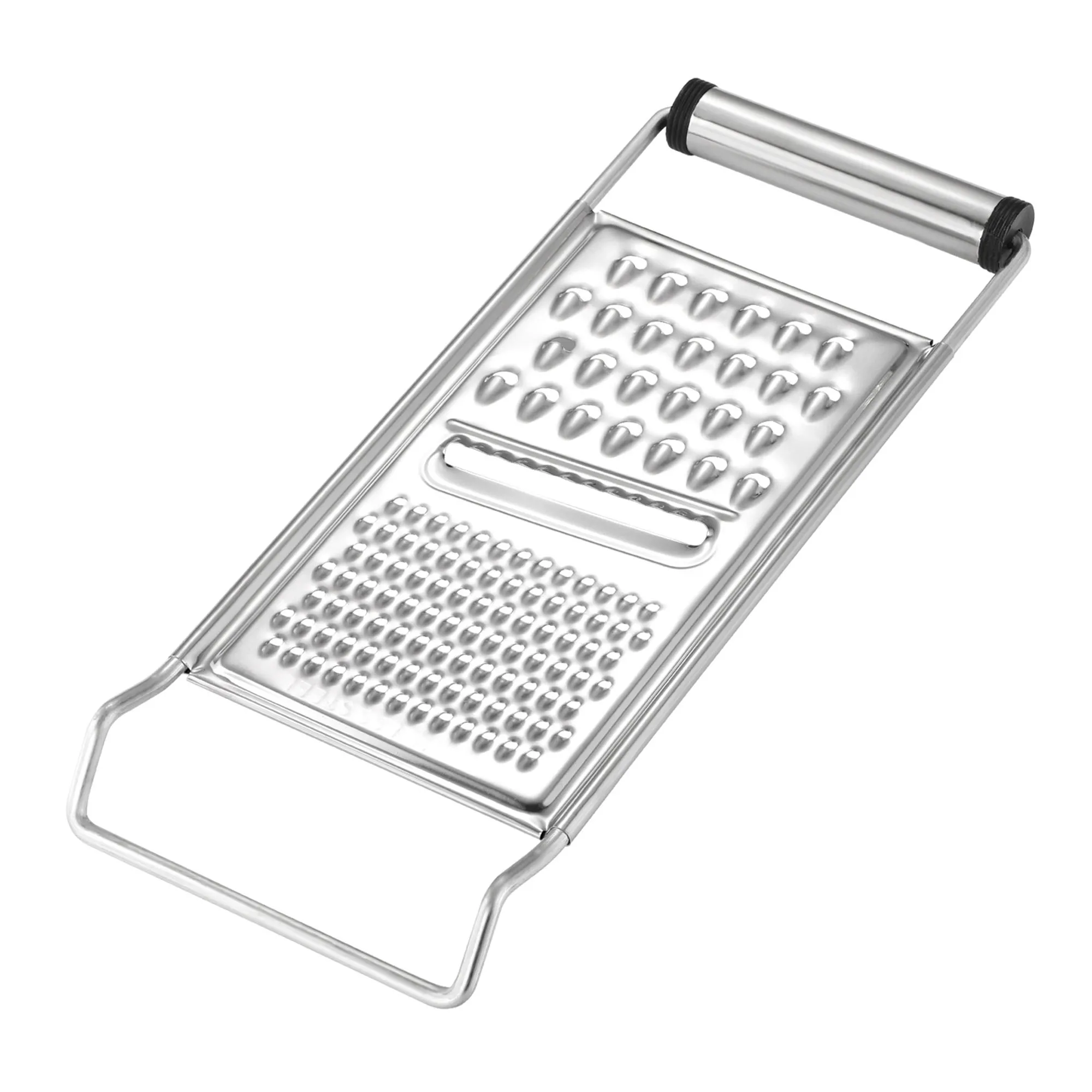 Wishes multipurpose stainless steel grater 28 cm x 11 cm - Ideal for cheese, vegetables and more | Manual | Ergonomic handle