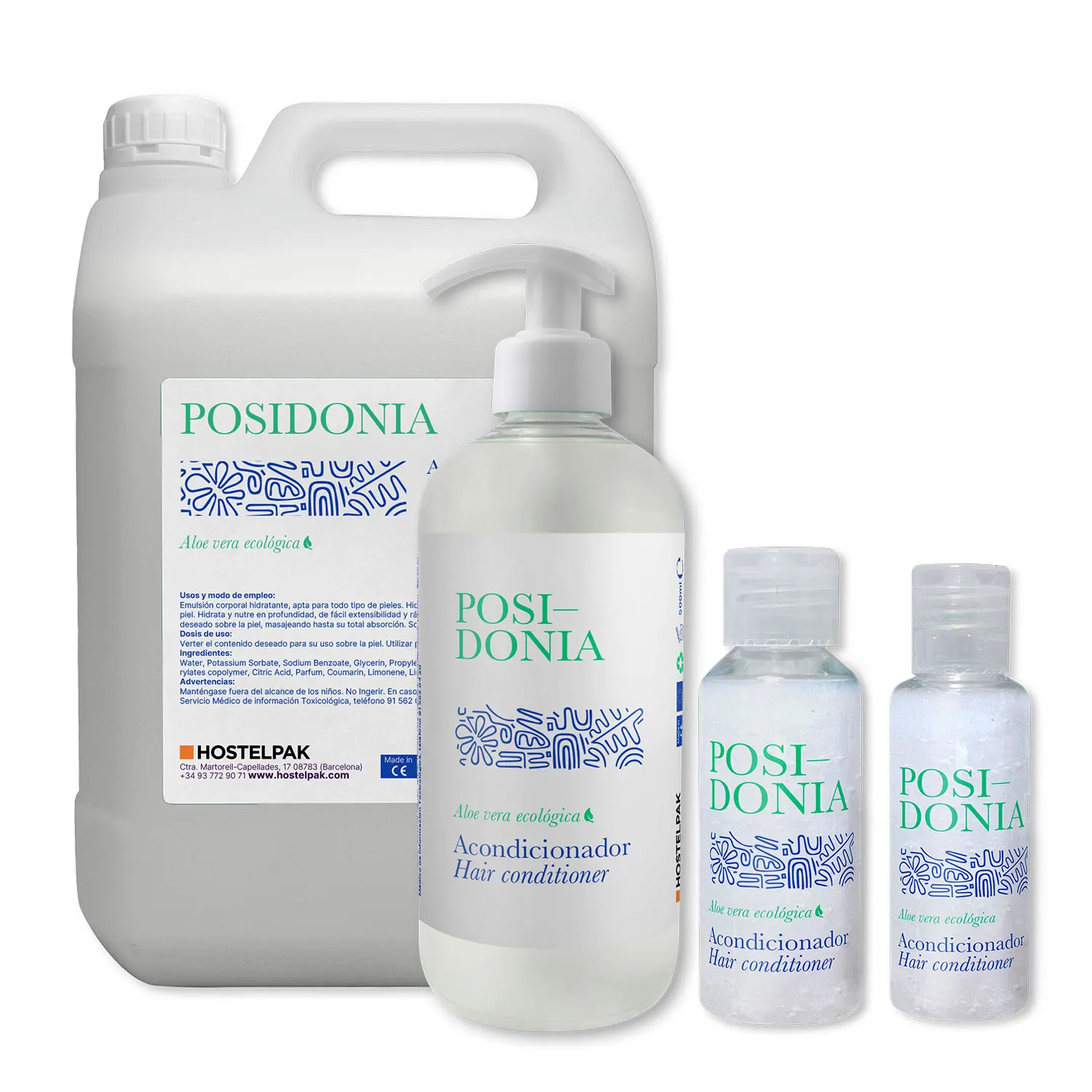 Hostelpak | Acondicionador de pelo Colección Posidonia  | Colección Posidonia Amenities hotel