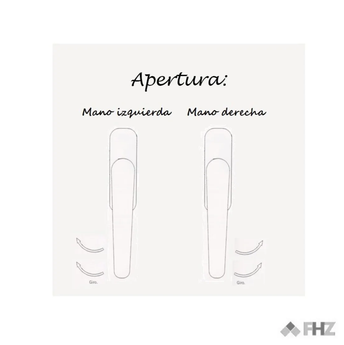 Handle cremona 2 u-blades fhz white for europe series and 40x20 #4