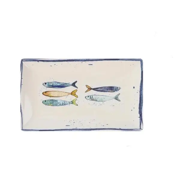 STARLEY - Fuente rectangular de 20x13cm,25X15cm,30x15cm,30X 20cmdiseño peixe elite con acabado brillante para cocina y comedor
