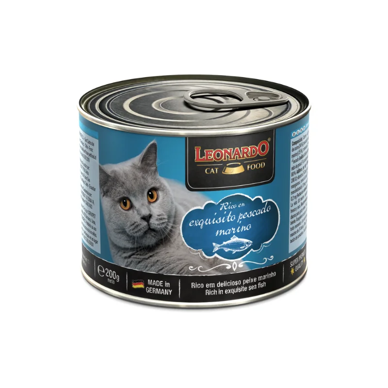 Leonardo Rico en Pescado | Latas para Gatos | Comida Húmeda para Gatos