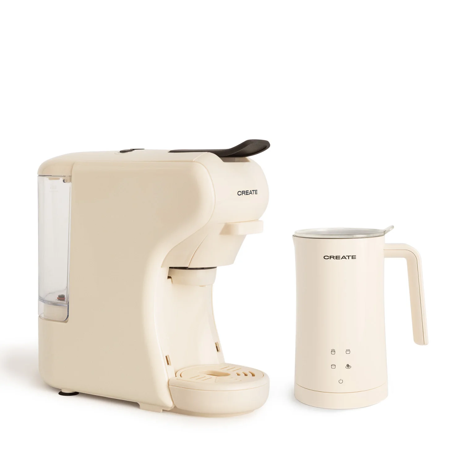 CREATE - PACK POTTS multicapsule express coffee pot + MILK FROTHER STUDIO MILK and chocolate heater