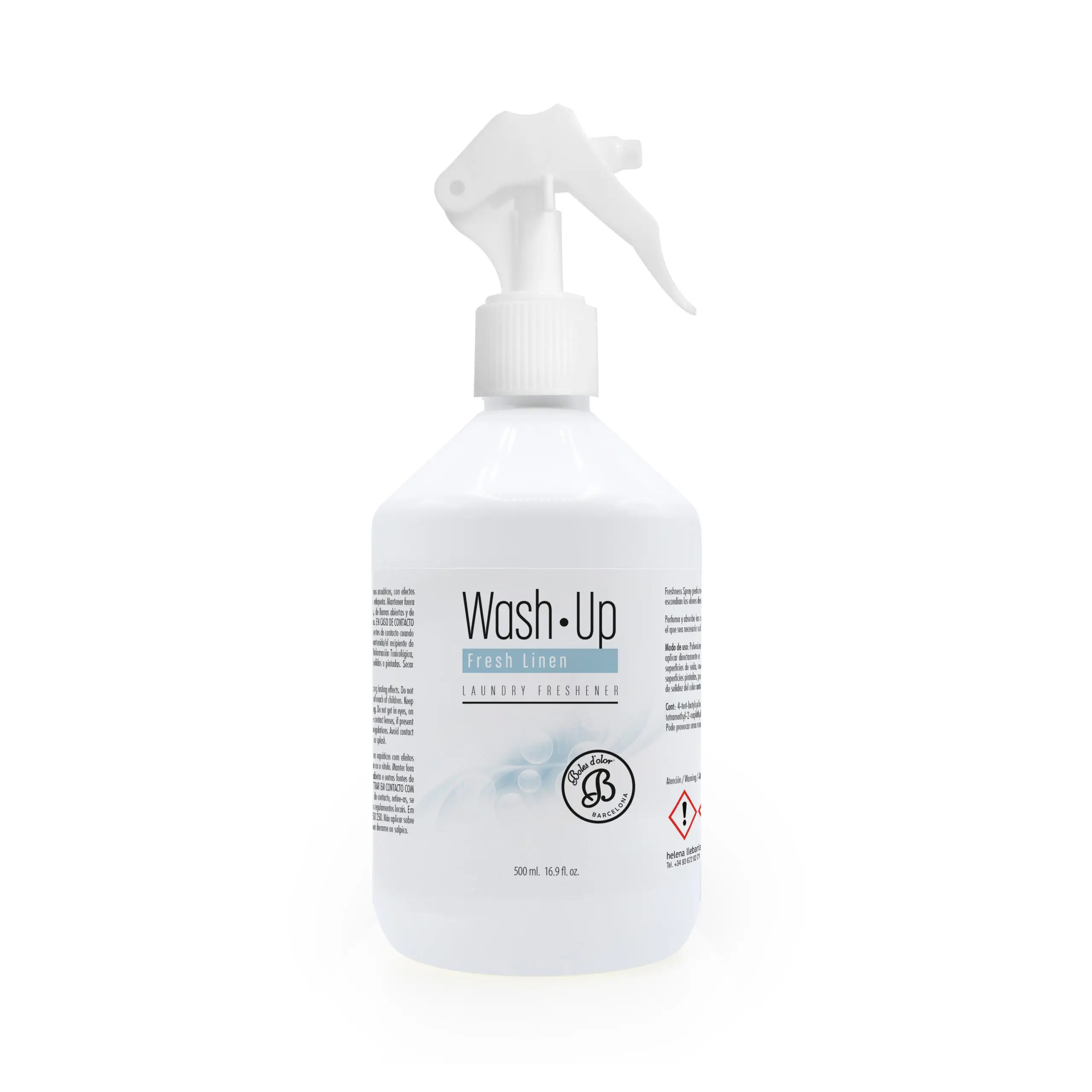 BOLES D'OLOR WASH.UP FRESH LINEN LAUNDRY FRESHENER AMBIENTADOR SPRAY  500ml