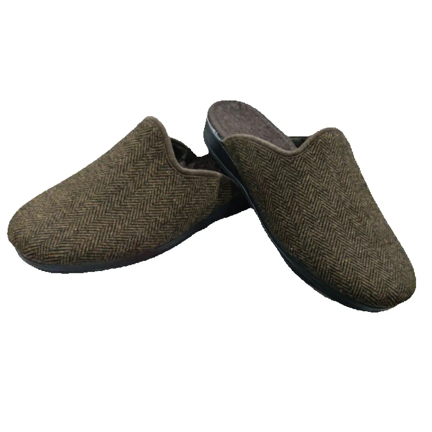 JN Store brown men's home slippers made in Spain with top quality materials, men's slippers non-slip