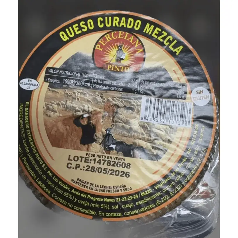 QUESO pinto curado mezcla 850g (Dado que el producto está cortado a mano, puede haber algunos errores en el peso)