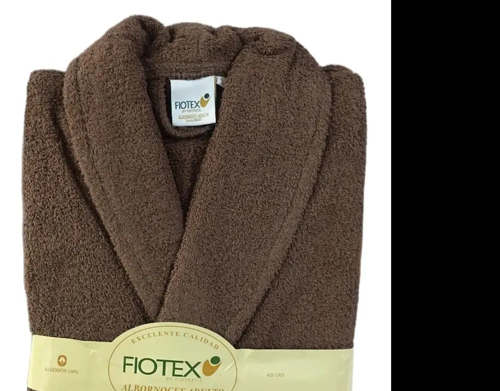 Bath bathrobe 100% cotton 420gr. Without Hood, extractive and absorbing. Various colors. Shower, bathroom.