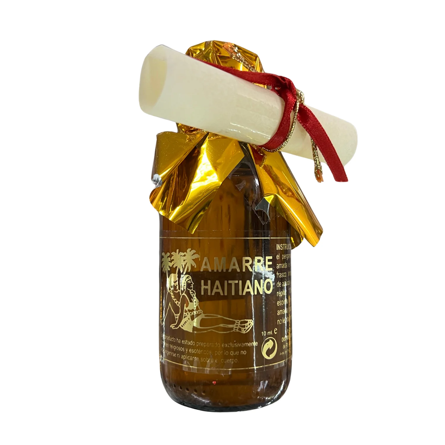 KARMA - Ritual mooring Haitian special extract to tie the desired person includes glass bottle with special Haitian mixture, parchment and instructions for use with prayer.