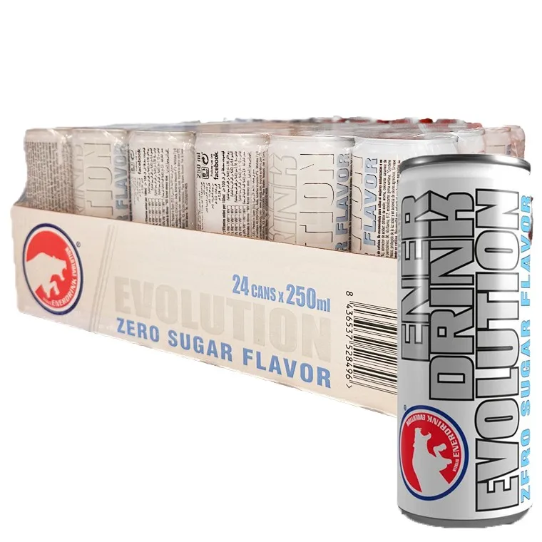 Enerdrink evolution bebida energetica Energy sabor original sin azucar 250ml caja 24u sabor top