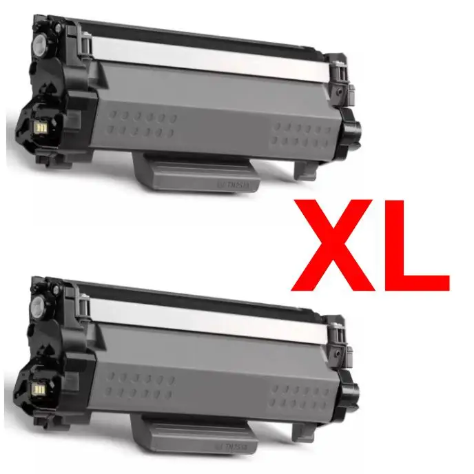2 toner compatibles para Brother TN2510XL TN-2510 XL TN2510 XL Cartucho de Toner para Brother DCP-L2610 / DCP-L2627 / DCP-L2660 / DCP-L2665 / HL-L2400 / HL-L2445 / HL-L2447 / MFC-L2800 / MFC-L2827 /