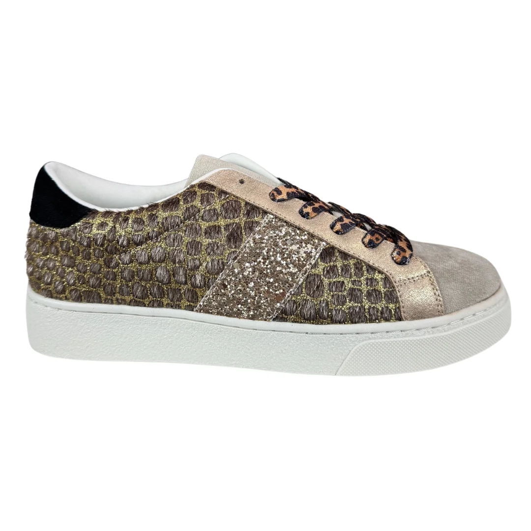 EverlyX - Zapatilla con Estampado y Cordones Leopardo - Sneakers de Mujer - FY0720-1