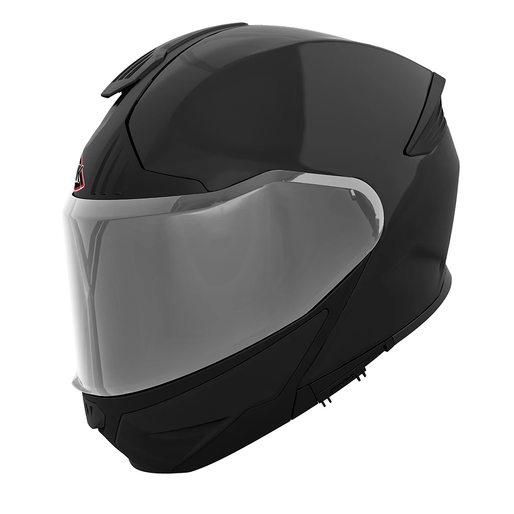 Smk helmets modular helmet model gullwing matte black (ma200) fully approved