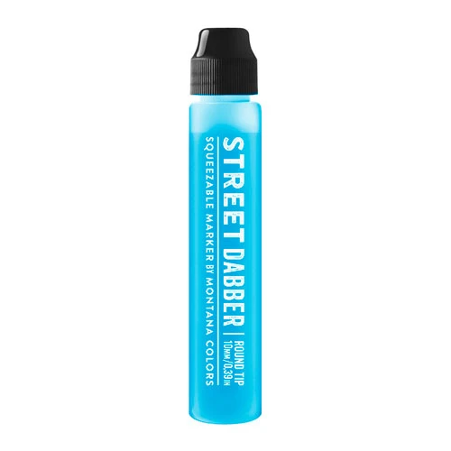 MTN Street Dabber Rotulador Azul 30ML - perfecto para aplicaciones artísticas y marcaje en múltiples superficies, permite realizar trazos rápidos, rellenable, punta de 18mm, resistente a condiciones climáticas y rayos UV, acabado brillante