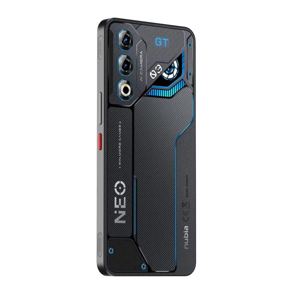 ZTE nubia Neo 3 GT 5G, Smartphone Gaming con IA, 12GB+256GB [VERSION ESPAÑOLA], Gatillos Laterales, Luces LED, Pantalla OLED 6,8" 120Hz, Batería 5000mAh, Android 15, Gris