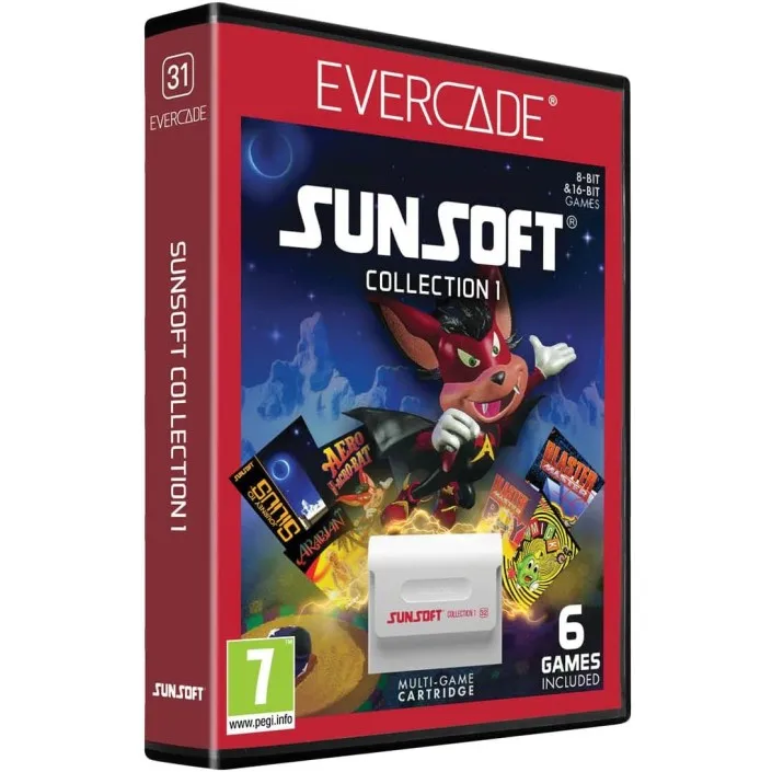Cartucho con Juegos Sunsoft Collection 1 para Videoconsola Evercade