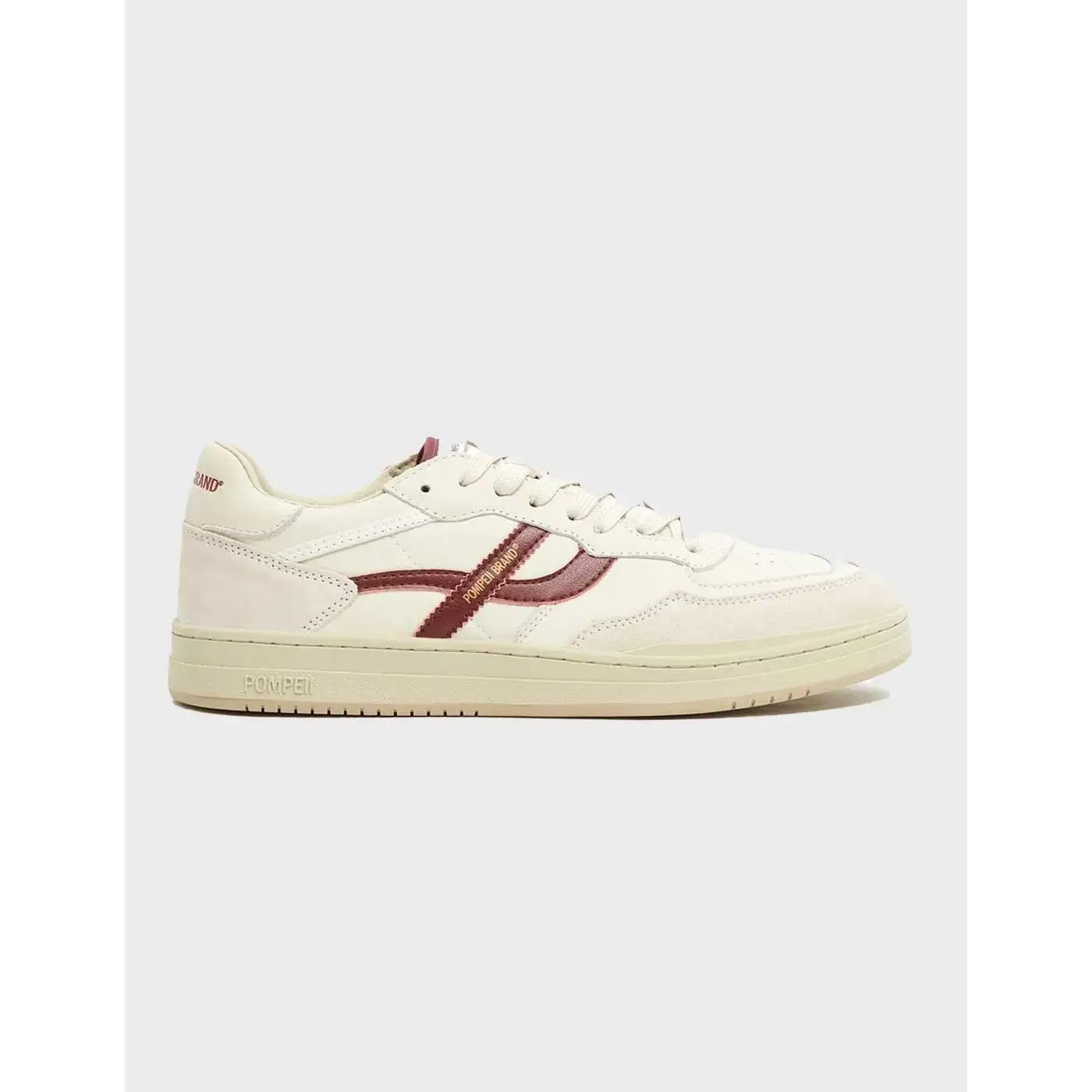 Pompeii Brand Elan Pippa Leather white sneaker for Homen