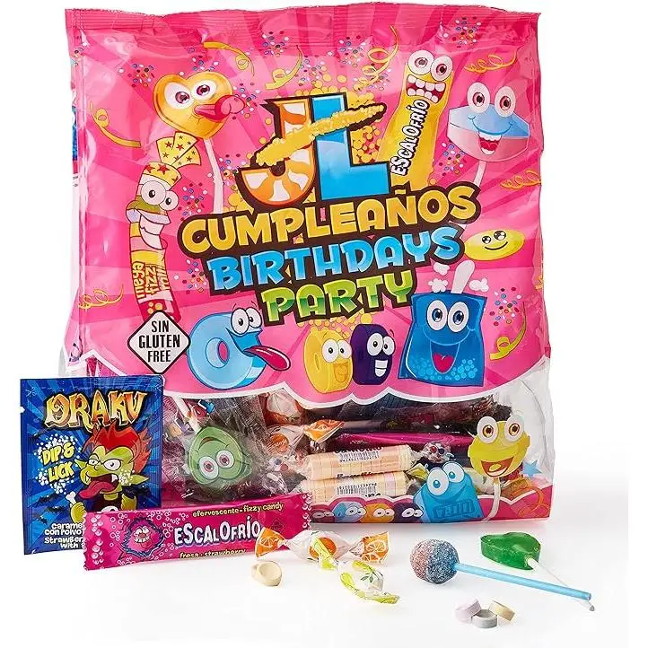 Bolsa de Caramelos Surtidos Juan López 500 Gramos Sin Gluten para Rellenar Piñatas