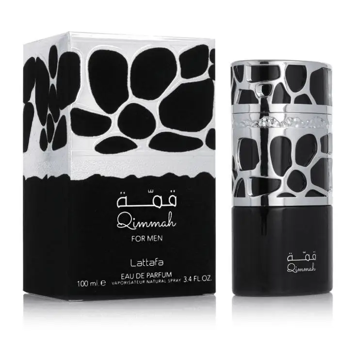 Qimmah Lattafa hombre 100 ml – Lattafa Eau de parfum Lattafa Perfume hombre cedro especiado Hombre