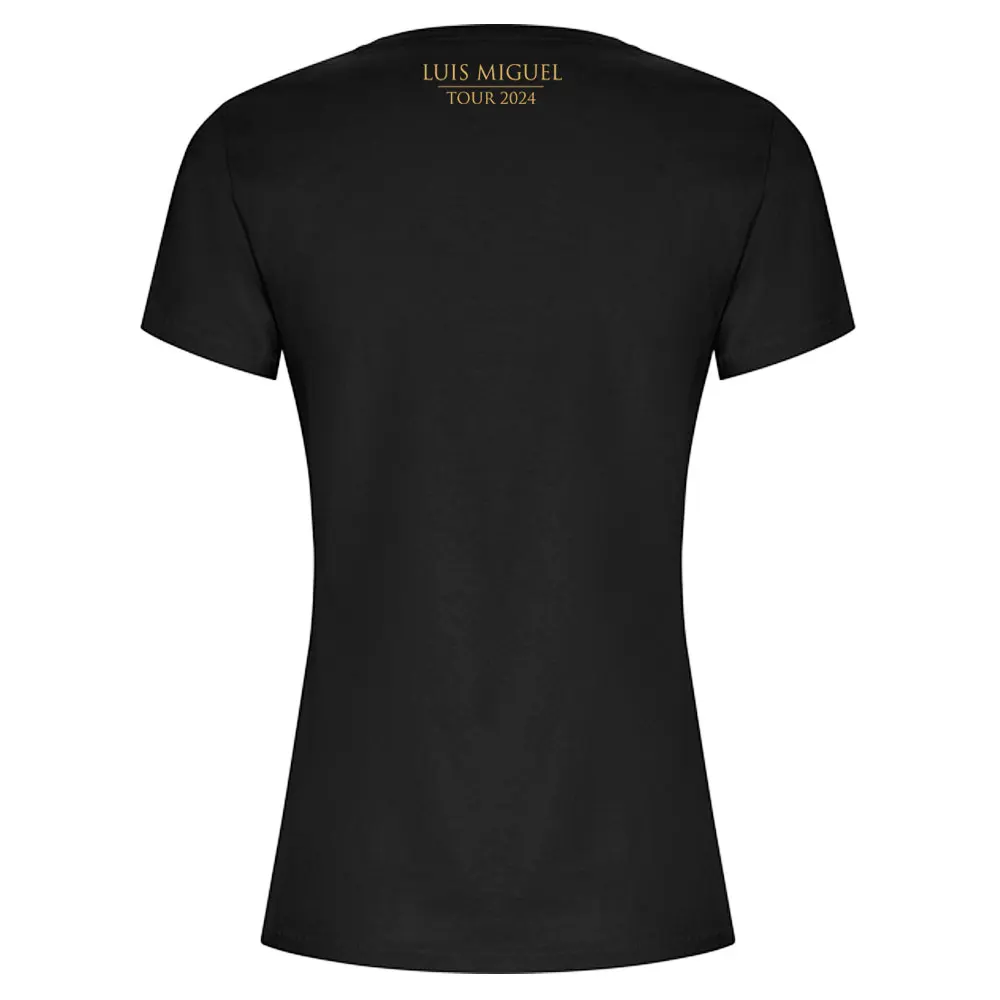 Luis Miguel Tour 2024 women's black T-shirt