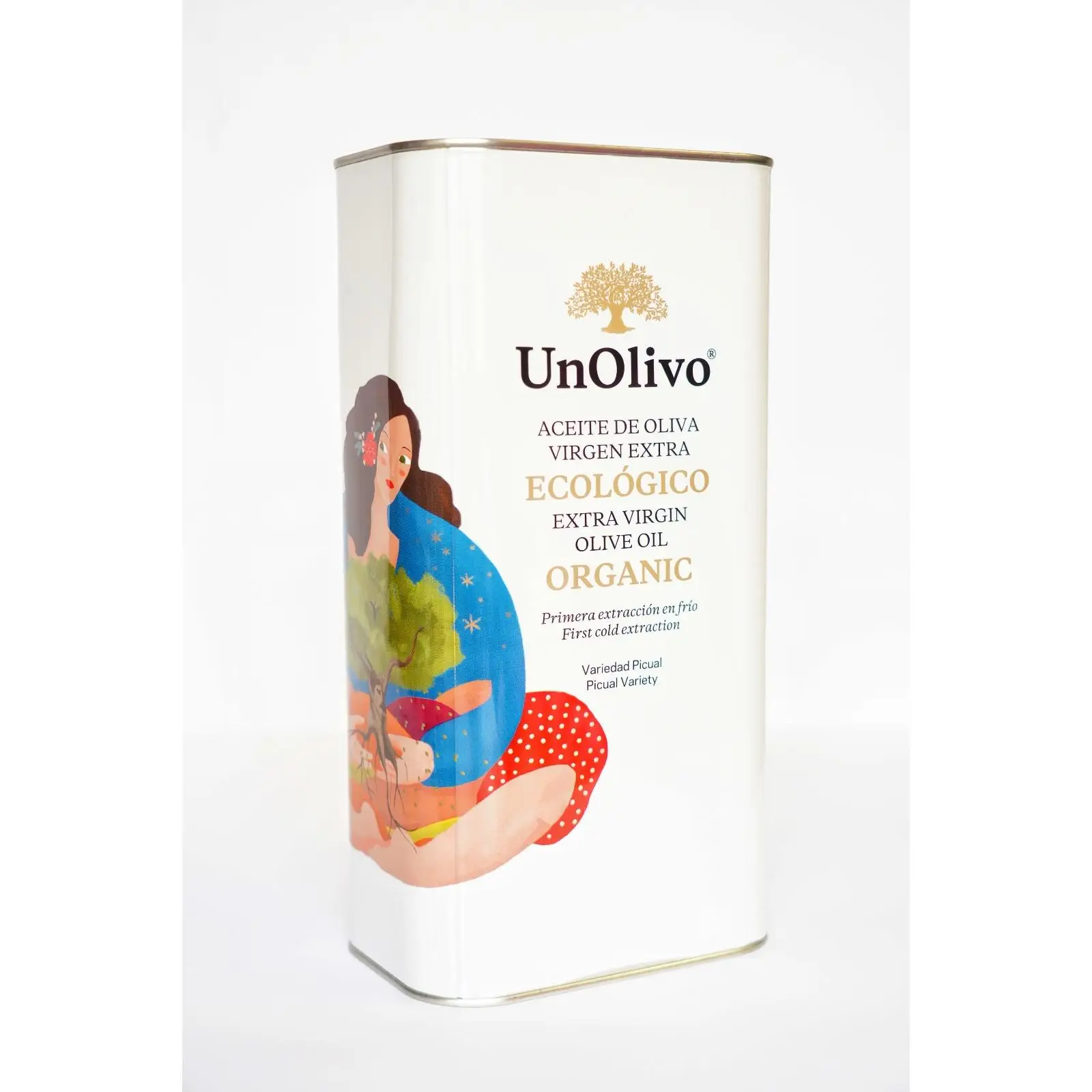 UN OLIVO Aceite de oliva virgen extra ecologico, lata 5l