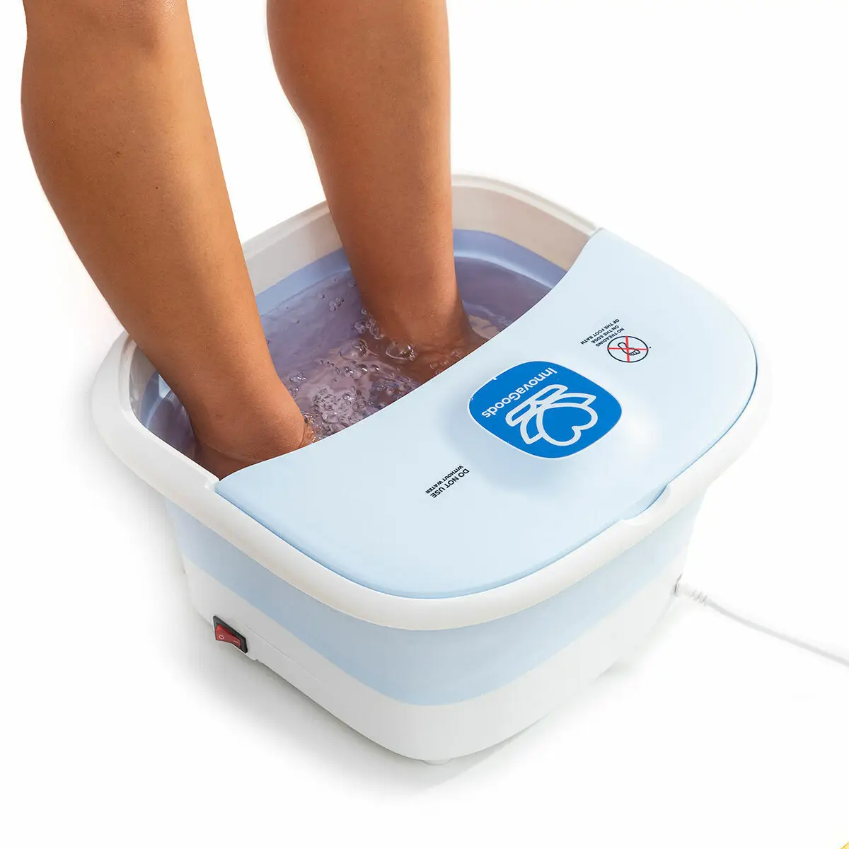 Foldable foot Spa with rollers and Whirlpool footpad InnovaGoods