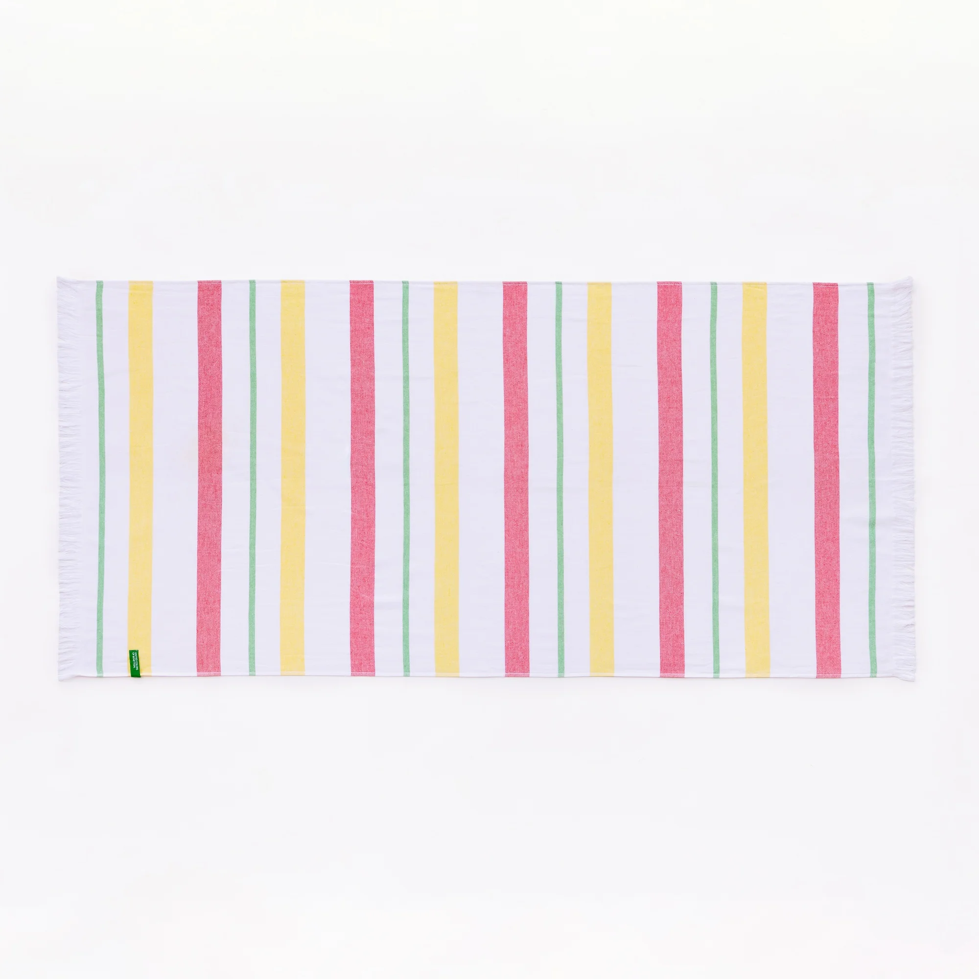 Benetton towel Hamman 80x165cm 350gsm 100% cotton pink, yellow and green Rainbow BE