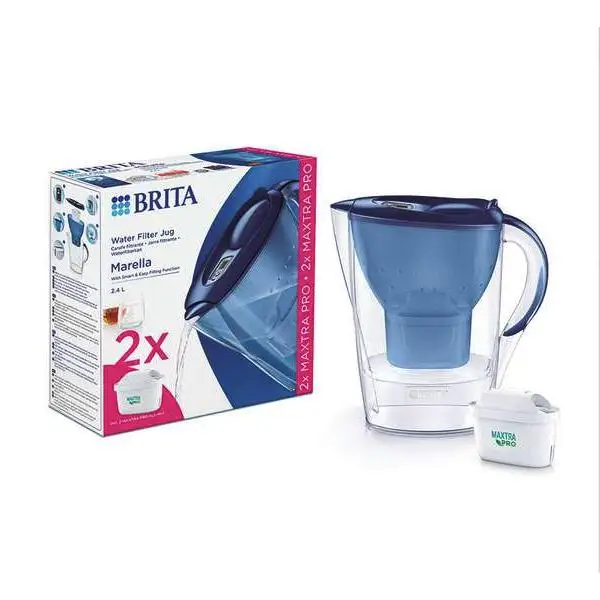 Brita Jug Marella 2,4 L Colore Inviato In Modo Casuale-Brita Maxtra Pro Filtro Acqua All-In-1 3 Pz.