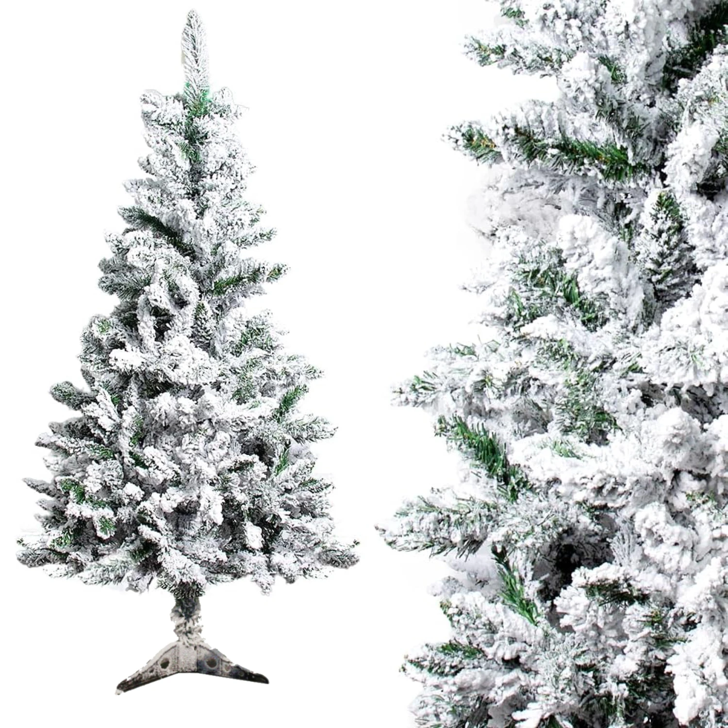 Artificial snow snow snow tree PVC White 120/150 with stand plastic 180/210/240cm with metal stand