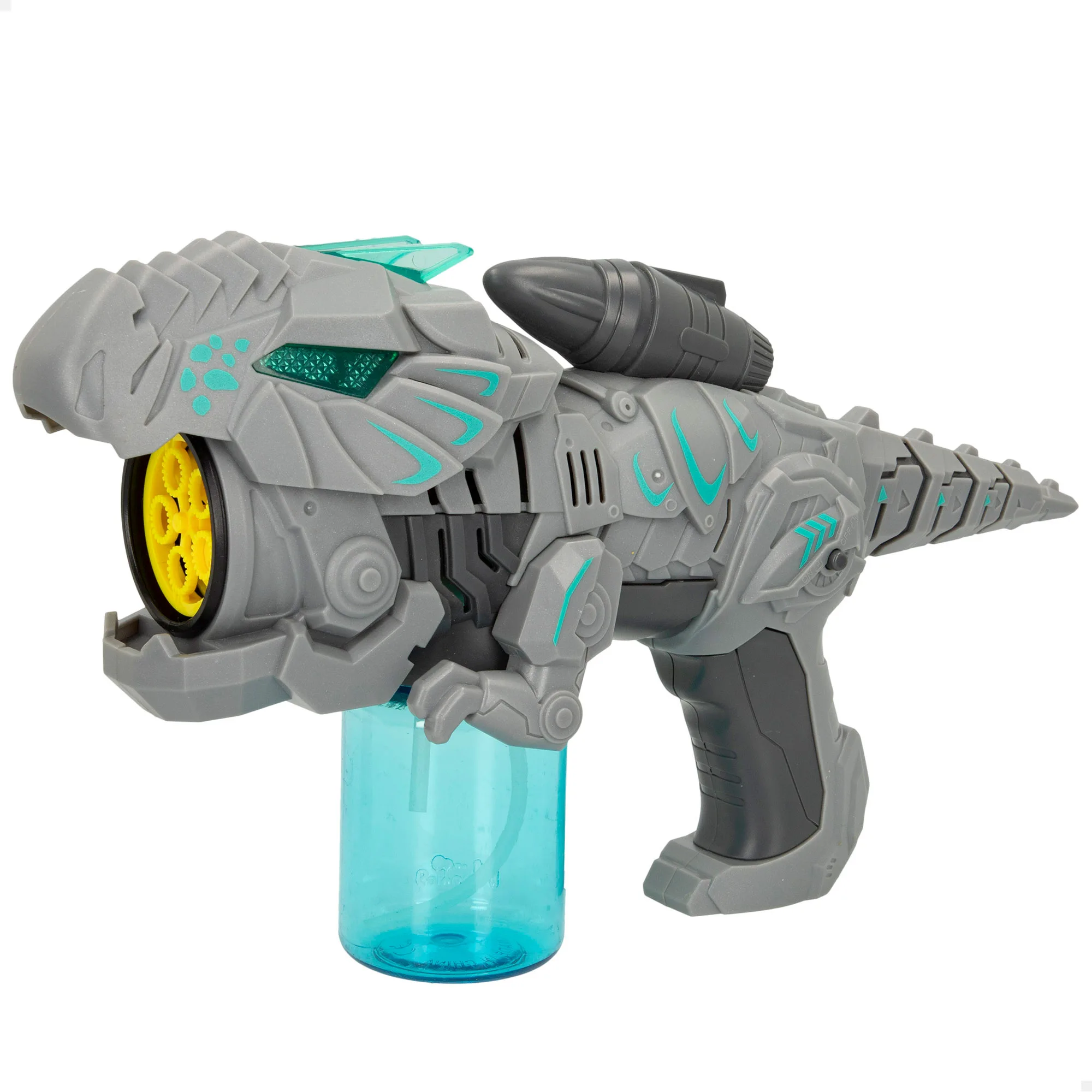 Color Baby - Juego de Espuma Burbujas de Dinosaurio Eléctrico Pompas con Recambio 130ml