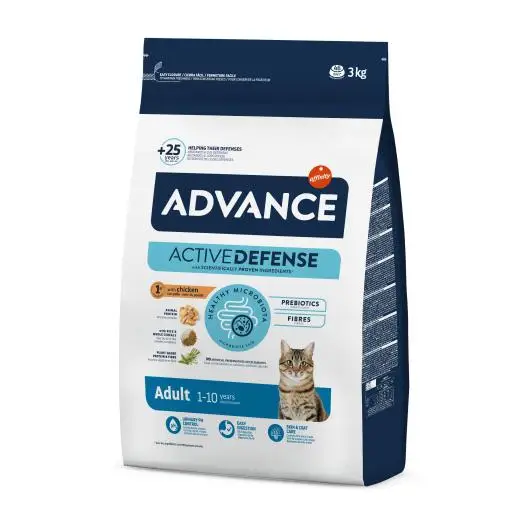 Advance Pienso de Pollo y Arroz para Gato Adulto  (Gatos , Comida , Pienso) - 10+2 KG