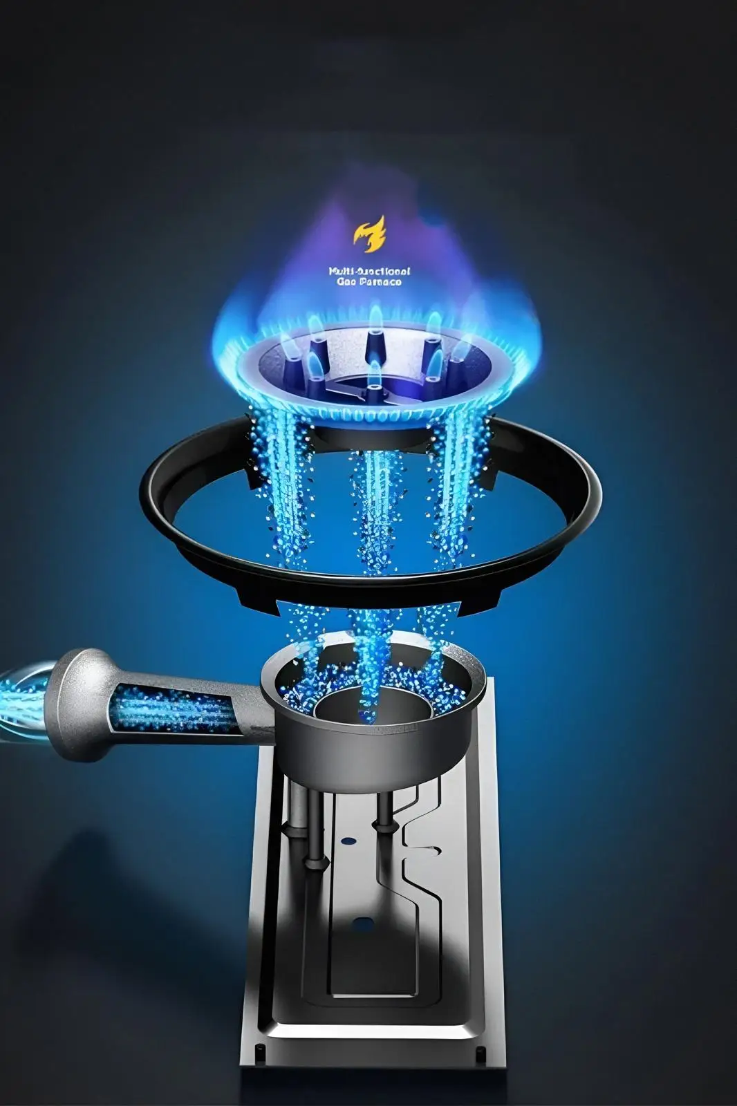 Portable butane gas cooker, portable gas stove, camping stove with case, 2 in 1 kitchen, available butane use, cartridge lock system, flame control