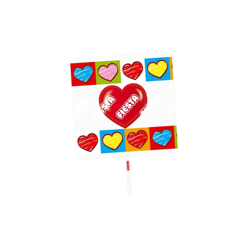 Lollipops heart Cherry Party-box 20 unid-lollipops heart flavor cherry-Special Edition 20 units-Ideal gift