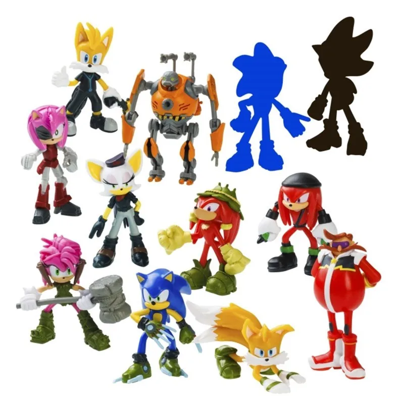 Bizak Pack of 12 Sonic figures-series and video game characters collection-2 surprise figures