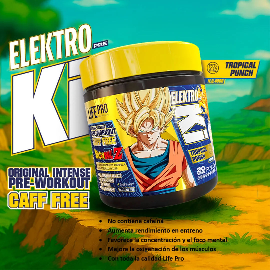 Life pro nutrition elektro ki caff free dragon ball z edition 400g - caffeine-free preset - performs like a super warrior