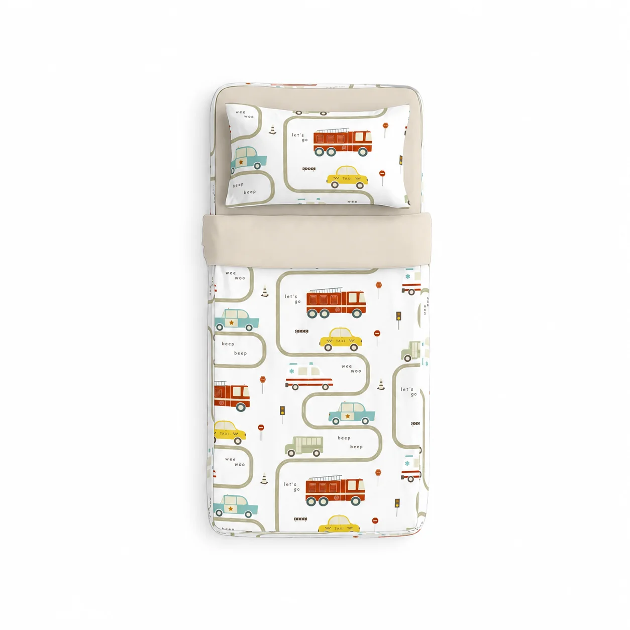 COOL KIDS - Saco nórdico Sin relleno - 100% Algodón Extrasuave - Para Cama de 90/105 cm - Fabricado en España
