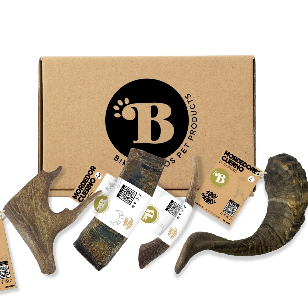 BIMORDISCOS Bimorbox Nature Lovers - Astas y Cuernos para Perros