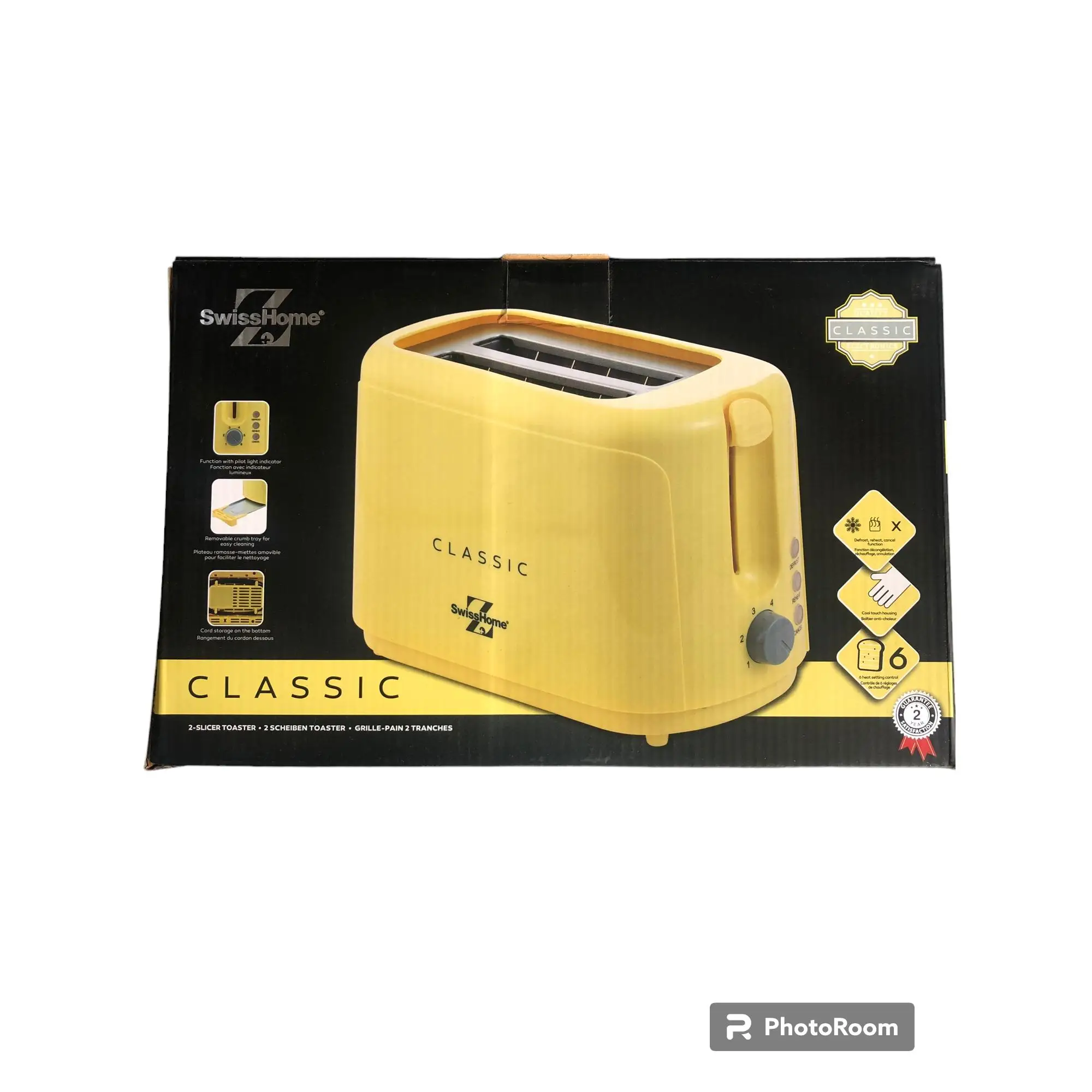 Swisshome Two-Slip Bread Toaster