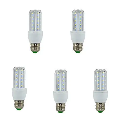 Led Bulb Lamp 3U Tube E27 6400K Cold Light 9W (Pack5)