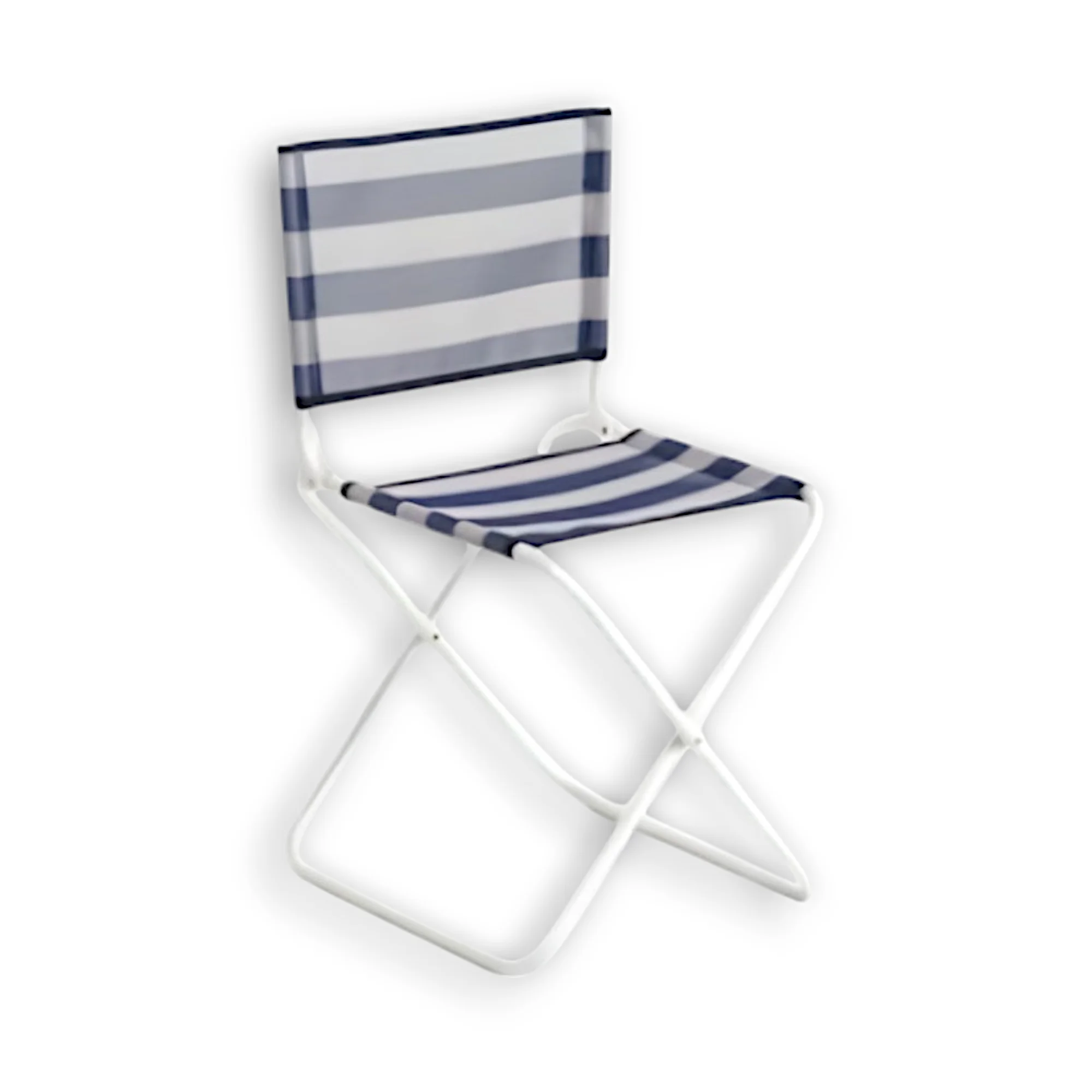 Silla de Playa Plegable Rayas Azul-Blanco | Karawan