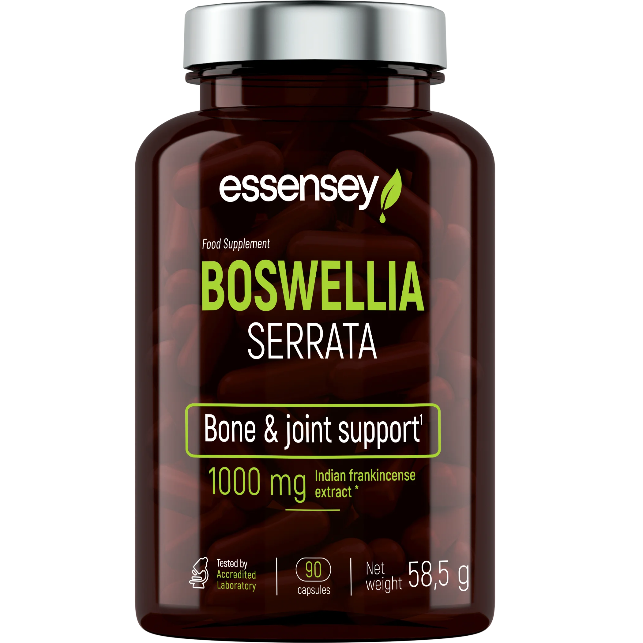 Essensey Boswellia Serrata 90 Cápsulas | Extracto de Boswellia 1000 mg | Complemento Alimenticio de Origen Vegetal