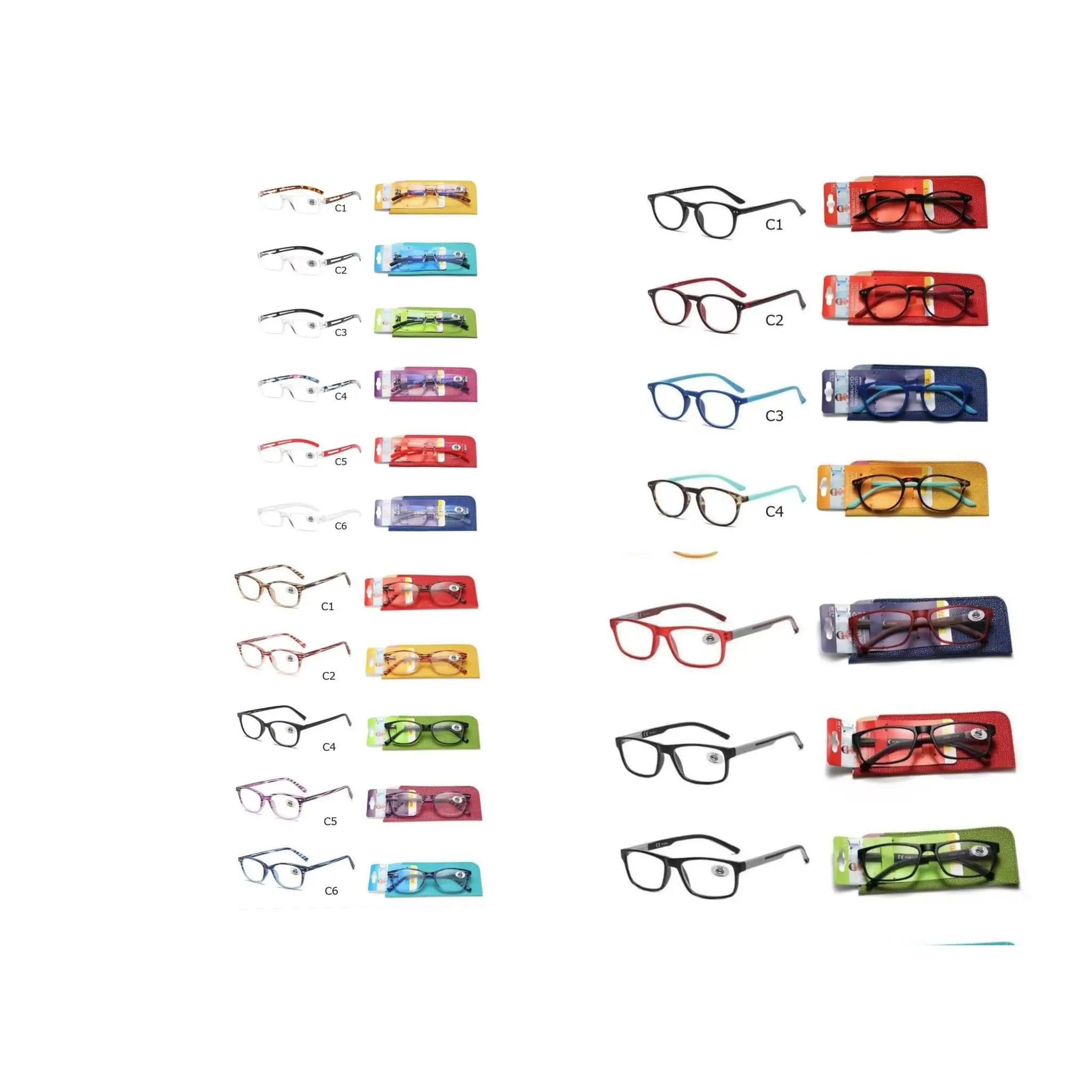 Gafas de cerca lectura gran calidad farmacia optica con fundas moda y calidad graduadas 1.0-4.0 modelos surtidos Aleatorios para hombre y mujer(Envio segun disponibilidad no se puede elegir)