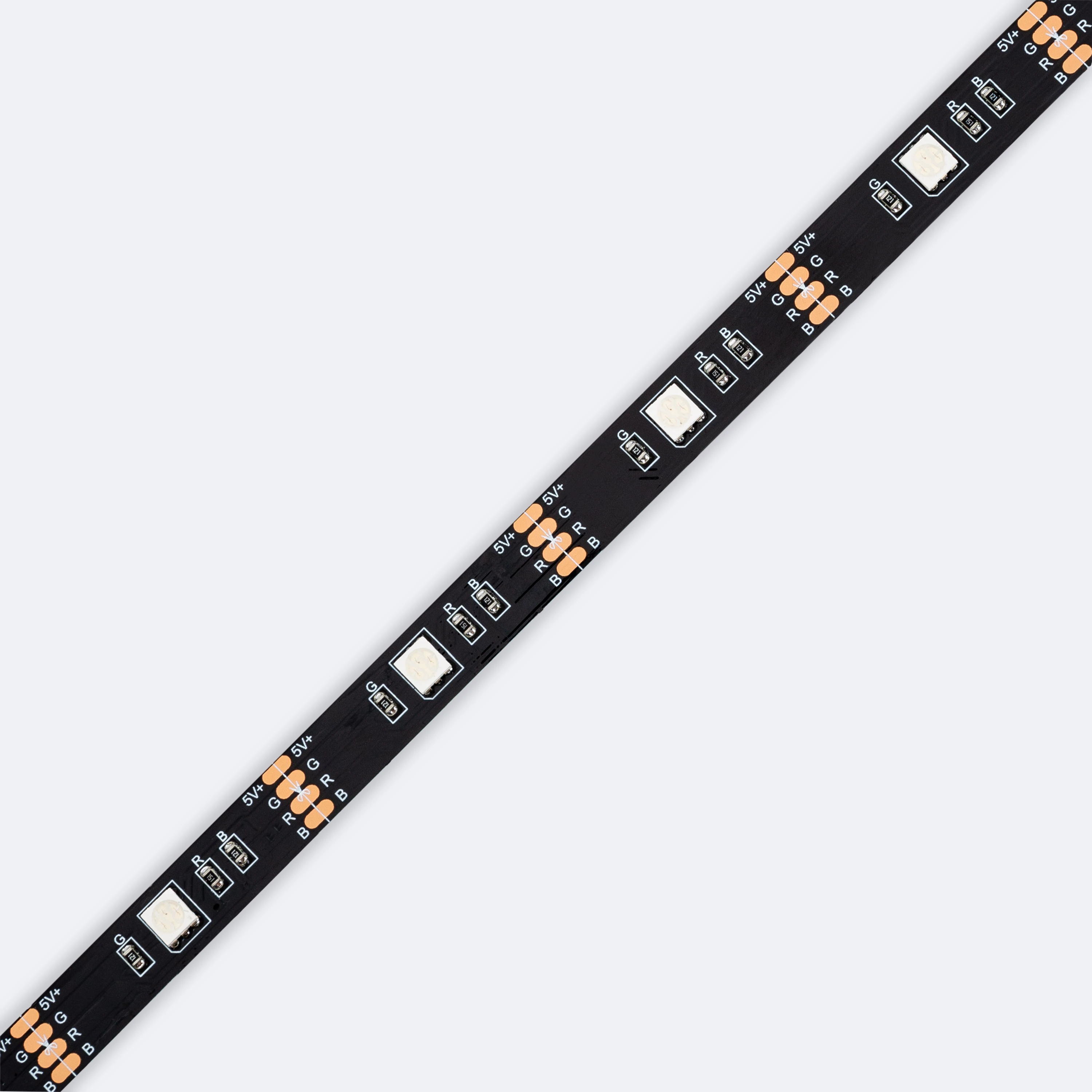 Ledkia Tira LED 5V RGB 24 LED/m 2m IP20 KIT con USB para Televisión RGB