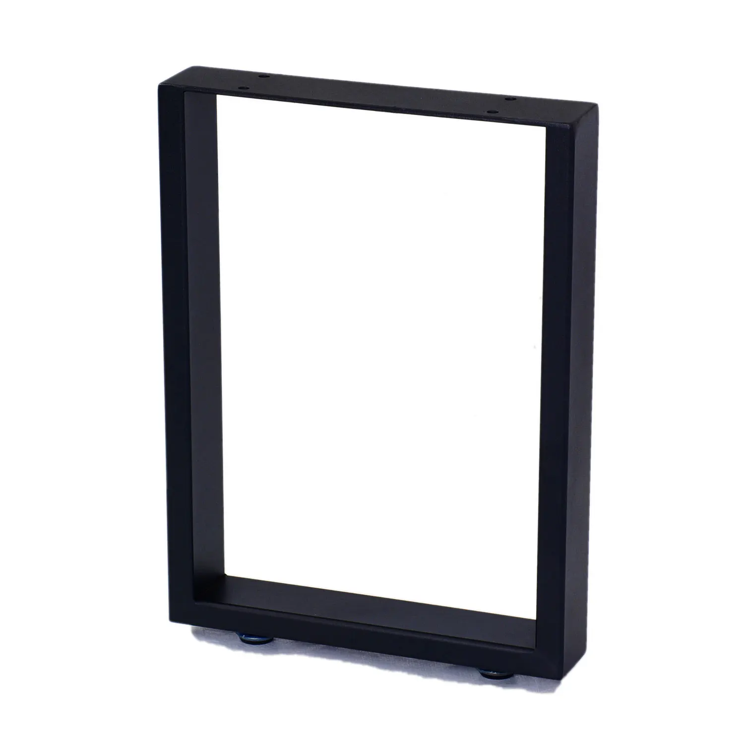 Patas metalicas para muebles de acero lacadas en color negro 72x60cm
