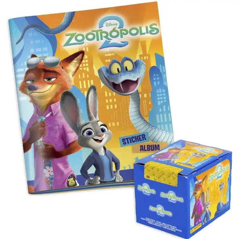 PANINI Zootrópolis 2 - Cajita 50 sobres o Album + caja 50 sobres  - Colección Oficial Panini